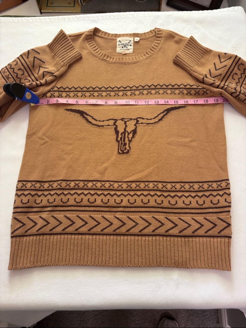 Cotton & Rye Tan Knit Sweater - Picture 7 of 11